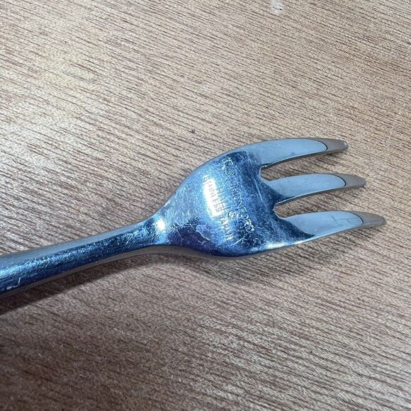 1 DH Oxford Hall OXH14 Bamboo Cocktail Fork Flatware Japan  Seafood  Disc 5 3/4 - Picture 3 of 9